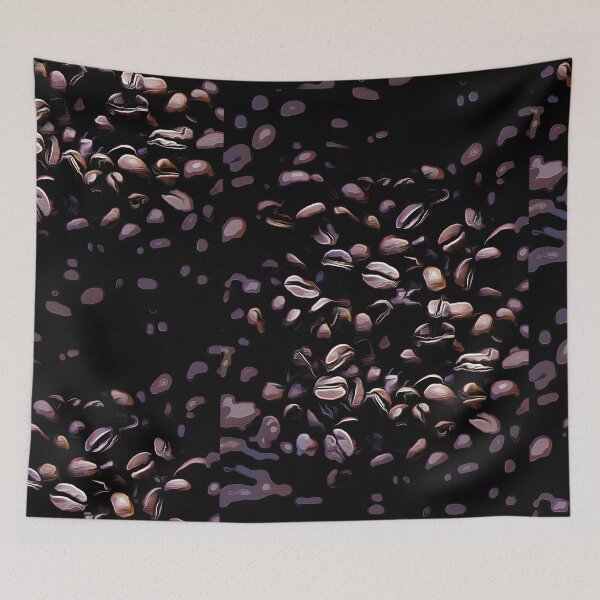 Item preview, Abstract Coffee Bean Texture - Moody Dark Aesthetic Pattern designed and sold by SergioMiklos.