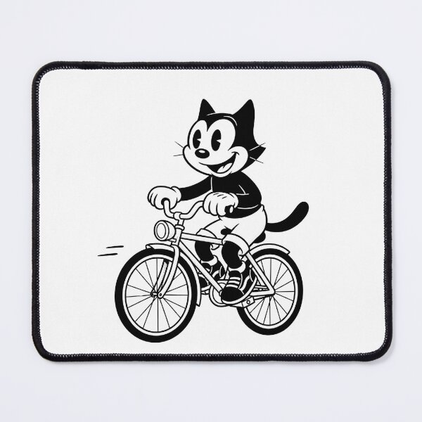 Item preview, A VINTAGE CAT ON A BICYCLE designed and sold by infinitearte.