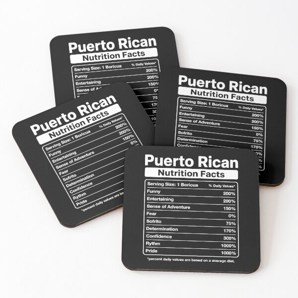 Item preview, Puerto Rican Nutrition Facts designed and sold by KarimSoCute.