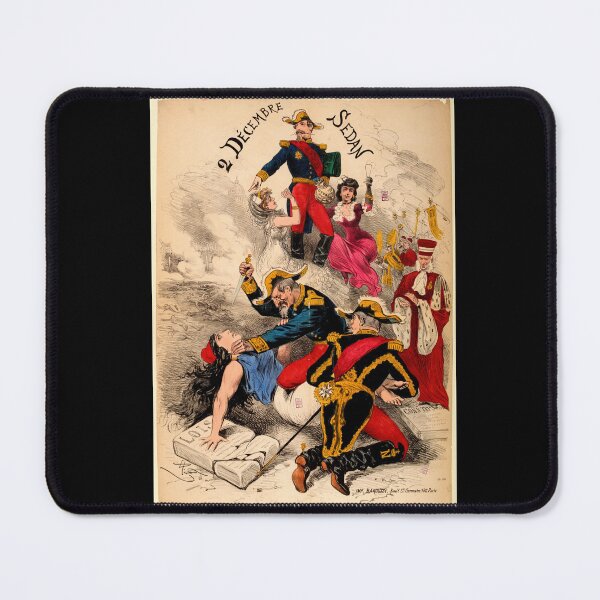 Item preview, Honoré Daumier Political Cartoon Poster | Napoleon III Satire | 19th Century French Art & History | Battle of Sedan 1870 designed and sold by artofuniverse.