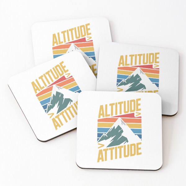 Item preview, Altitude Over Attitude – Retro Mountain Adventure designed and sold by PrintMastery.