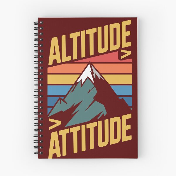 Item preview, Altitude Over Attitude – Retro Mountain Adventure designed and sold by PrintMastery.