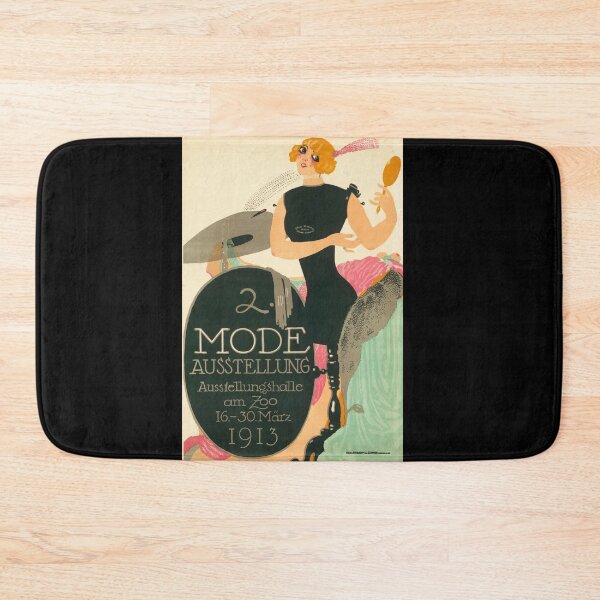 Item preview, Vintage 1913 Fashion Exhibition Poster | Art Nouveau Style | Berlin Historical Graphic Design | Early 20th Century Wall Art designed and sold by artofuniverse.