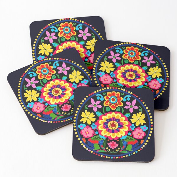 Item preview, Folk Flowers designed and sold by ViaARTfactory.