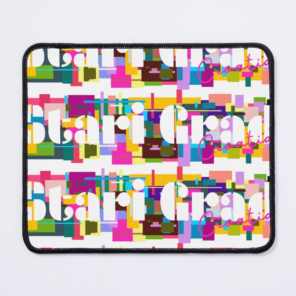 Item preview, Stari Grad, Croatia, Vibrant Abstract City Typography Art designed and sold by Wanderful-roads.