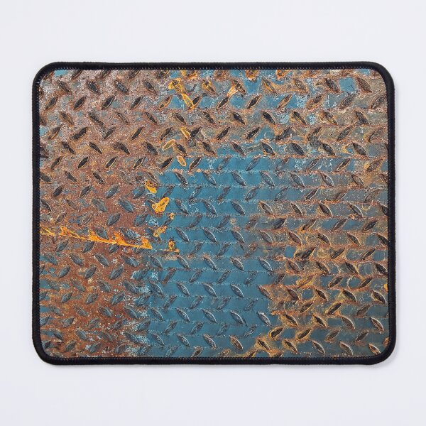 Item preview, Rusted Diamond Plate Texture - Industrial Blue & Brown Pattern designed and sold by SergioMiklos.