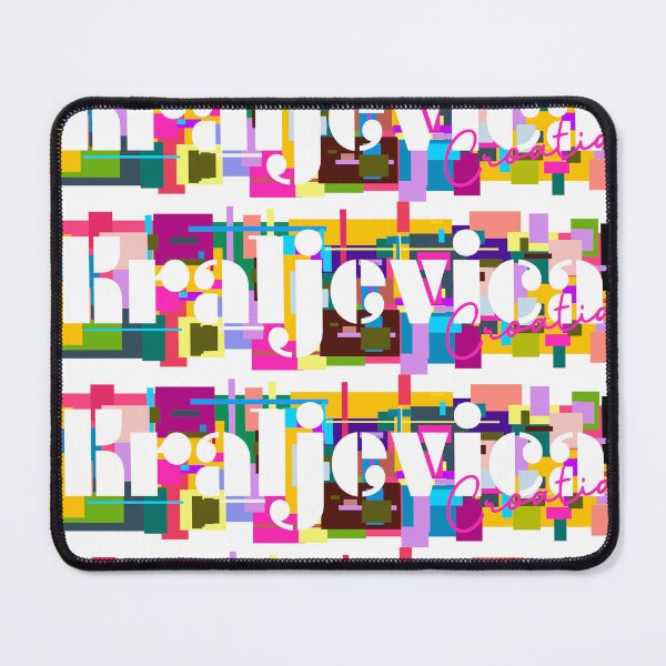 Item preview, Kraljevica, Croatia, Vibrant Abstract City Typography Art designed and sold by Wanderful-roads.