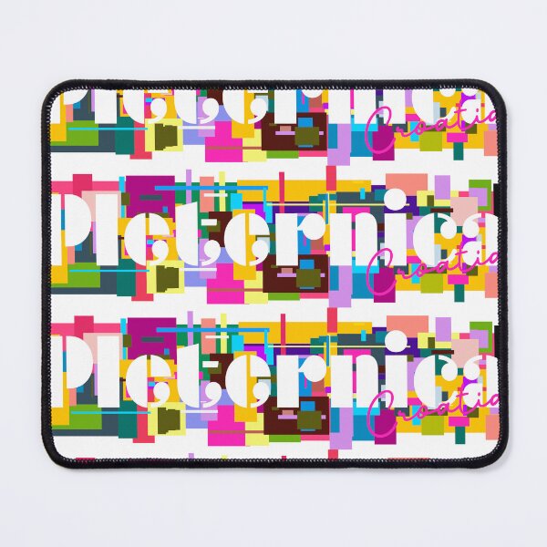 Item preview, Pleternica, Croatia, Vibrant Abstract City Typography Art designed and sold by Wanderful-roads.