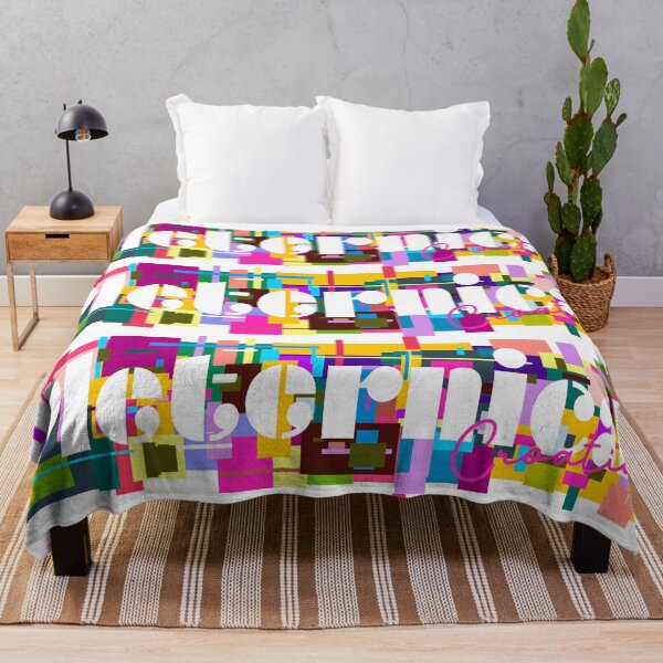 Item preview, Pleternica, Croatia, Vibrant Abstract City Typography Art designed and sold by Wanderful-roads.