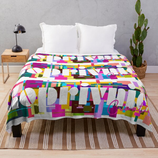 Item preview, Koprivnica, Croatia, Vibrant Abstract City Typography Art designed and sold by Wanderful-roads.