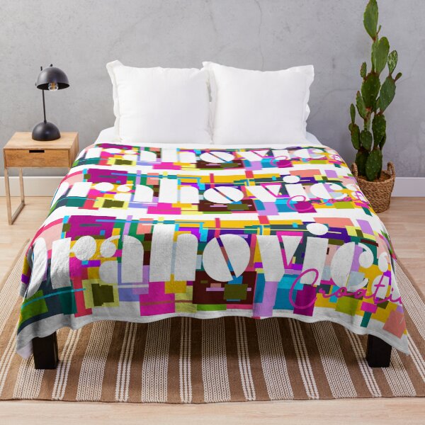 Item preview, Orahovica, Croatia, Vibrant Abstract City Typography Art designed and sold by Wanderful-roads.