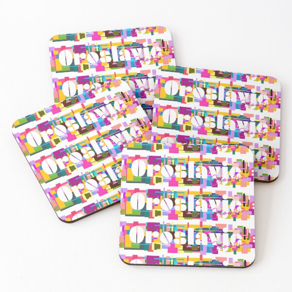 Item preview, Oroslavje, Croatia, Vibrant Abstract City Typography Art designed and sold by Wanderful-roads.