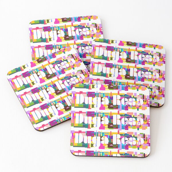 Item preview, Duga Resa, Croatia, Vibrant Abstract City Typography Art designed and sold by Wanderful-roads.