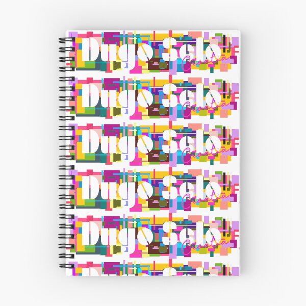 Item preview, Dugo Selo, Croatia, Vibrant Abstract City Typography Art designed and sold by Wanderful-roads.