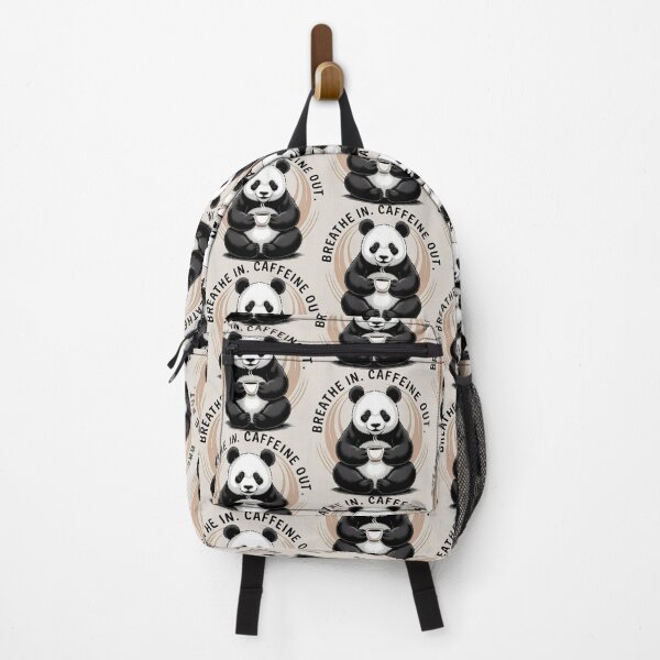 Item preview, Japandi-Style Panda Relaxing with White Mug and Gentle Humor designed and sold by SplashTastic.