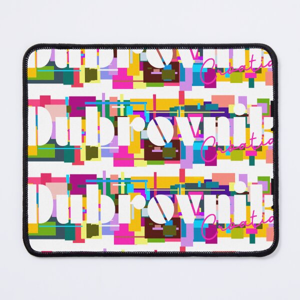 Item preview, Dubrovnik, Croatia, Vibrant Abstract City Typography Art designed and sold by Wanderful-roads.