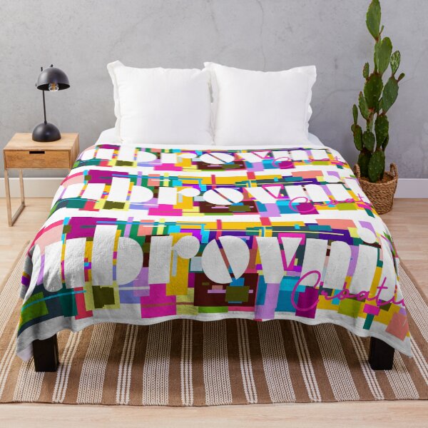 Item preview, Dubrovnik, Croatia, Vibrant Abstract City Typography Art designed and sold by Wanderful-roads.