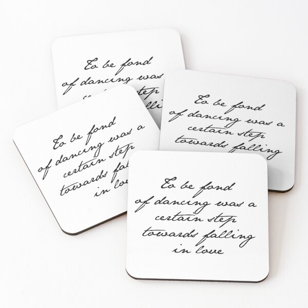 Item preview, Fond of Dancing (Jane Austen's Handwriting) designed and sold by ZiaMI.