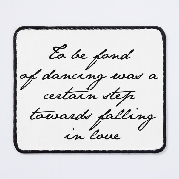 Item preview, Fond of Dancing (Jane Austen's Handwriting) designed and sold by ZiaMI.