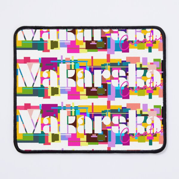 Item preview, Makarska, Croatia, Vibrant Abstract City Typography Art designed and sold by Wanderful-roads.