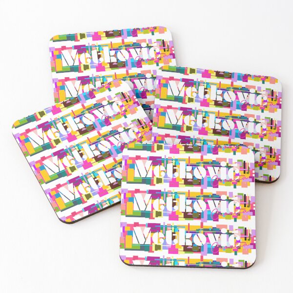Item preview, Metković, Croatia, Vibrant Abstract City Typography Art designed and sold by Wanderful-roads.