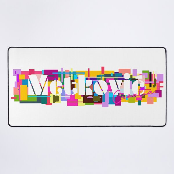 Item preview, Metković, Croatia, Vibrant Abstract City Typography Art designed and sold by Wanderful-roads.