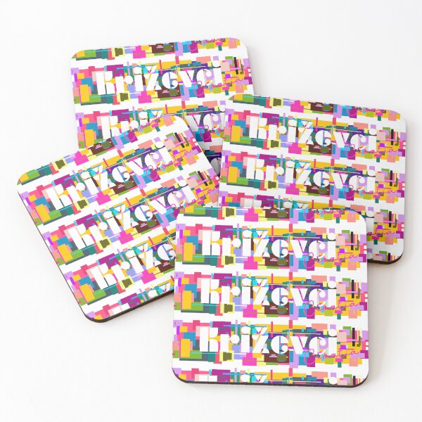 Item preview, Križevci, Croatia, Vibrant Abstract City Typography Art designed and sold by Wanderful-roads.