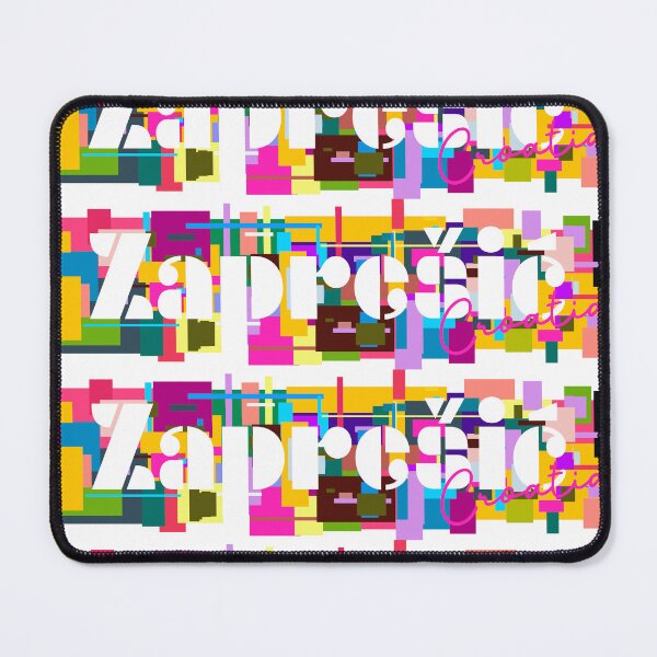 Item preview, Zaprešić, Croatia, Vibrant Abstract City Typography Art designed and sold by Wanderful-roads.