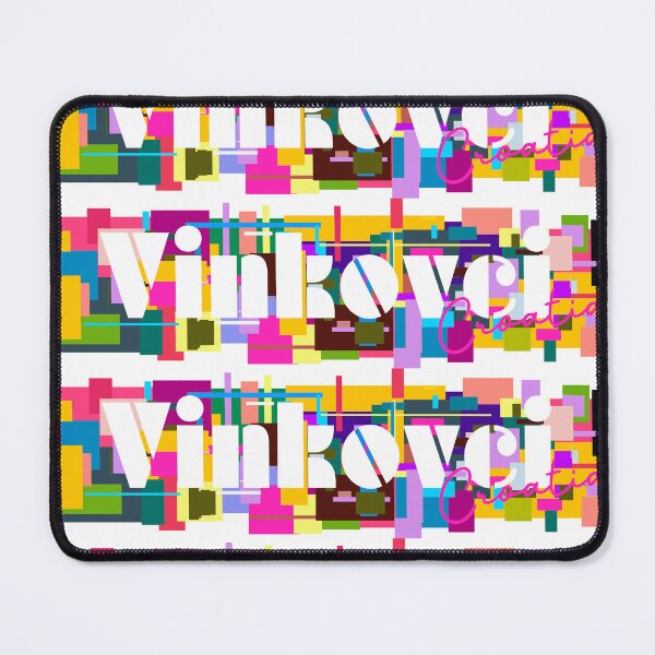 Item preview, Vinkovci, Croatia, Vibrant Abstract City Typography Art designed and sold by Wanderful-roads.
