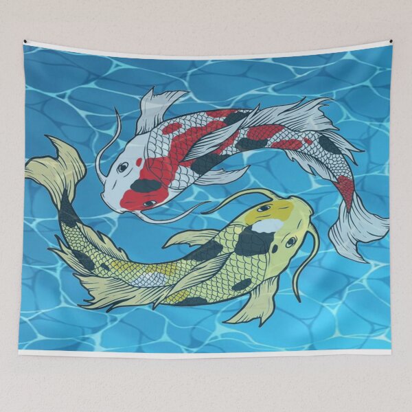 Item preview, peces koi nadando designed and sold by jackson art station .