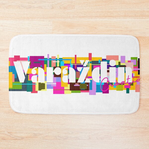 Item preview, Varaždin, Croatia, Vibrant Abstract City Typography Art designed and sold by Wanderful-roads.