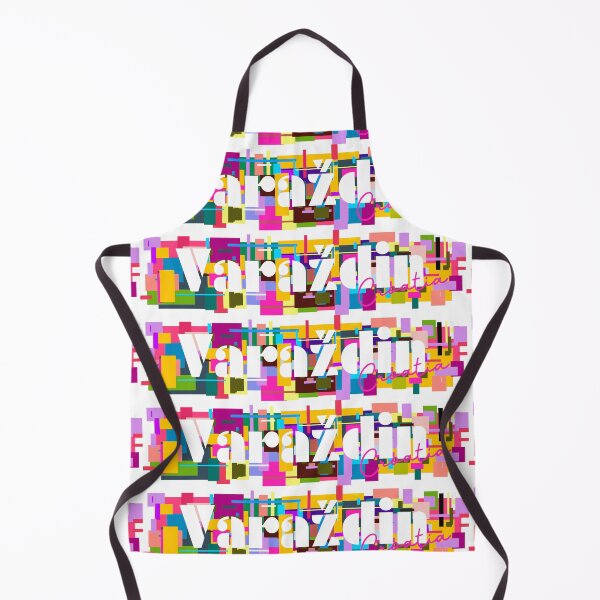 Item preview, Varaždin, Croatia, Vibrant Abstract City Typography Art designed and sold by Wanderful-roads.