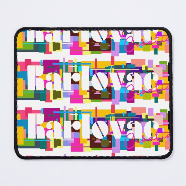 Item preview, Karlovac, Croatia, Vibrant Abstract City Typography Art designed and sold by Wanderful-roads.
