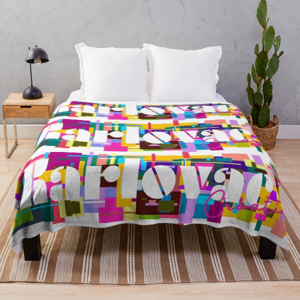 Item preview, Karlovac, Croatia, Vibrant Abstract City Typography Art designed and sold by Wanderful-roads.