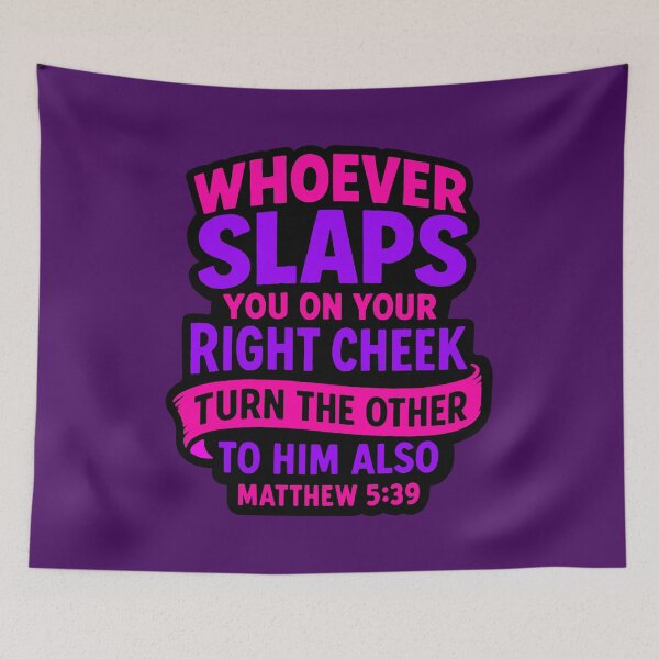 Item preview, Matthew 5:39 Turn The Other Cheek designed and sold by plushism.