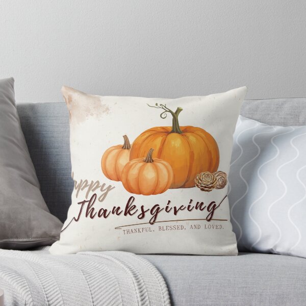 Item preview, Happy Thanksgiving Pumpkin Art | Cozy Autumn Wall Print & Puzzle Gift designed and sold by RiendeersDEAR.