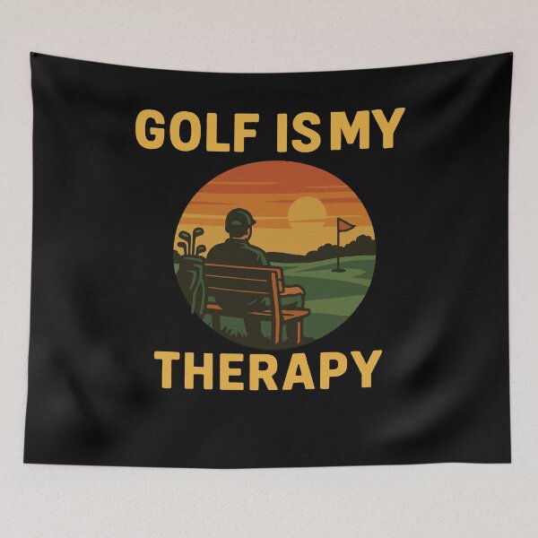 Item preview, Golf Is My Therapy Funny Golf Lovers Design designed and sold by LuminOrb.