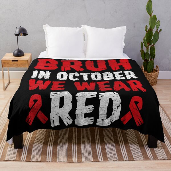 Item preview, Quote October Support In Vintage 90s We Red Month Wear designed and sold by AdelhenLang.