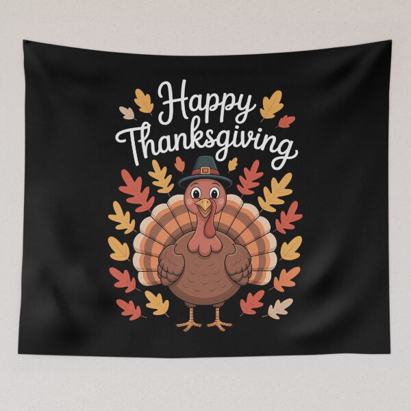 Item preview, Happy Thanksgiving Day Cute Pilgrim Turkey designed and sold by Bandikonsalez.