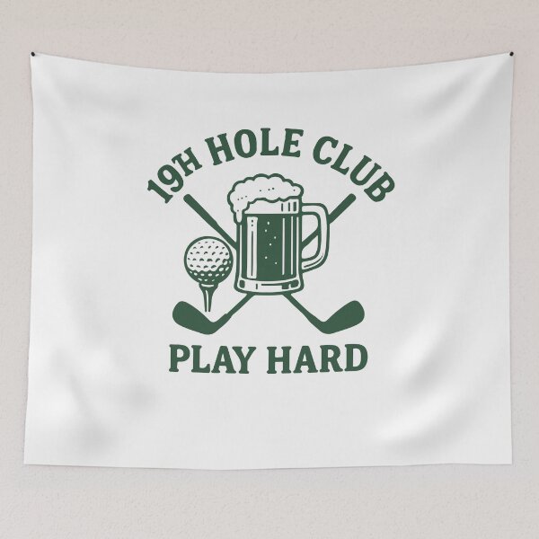 Item preview, Golf Lover Apparel 19th Hole Club Play Hard designed and sold by LuminOrb.