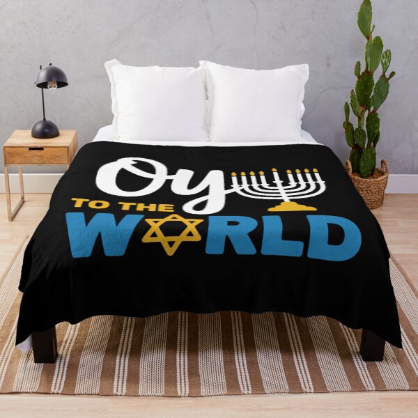 Item preview, Oy To The World Funny Happy Hanukkah designed and sold by Bandikonsalez.