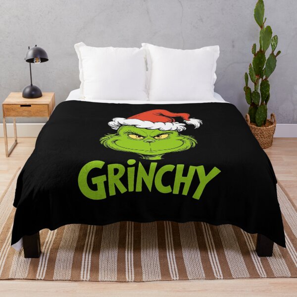 Item preview, Cara icónica del Grinch con gorro de Papá Noel. Divertido diseño navideño. designed and sold by 89BLACK.