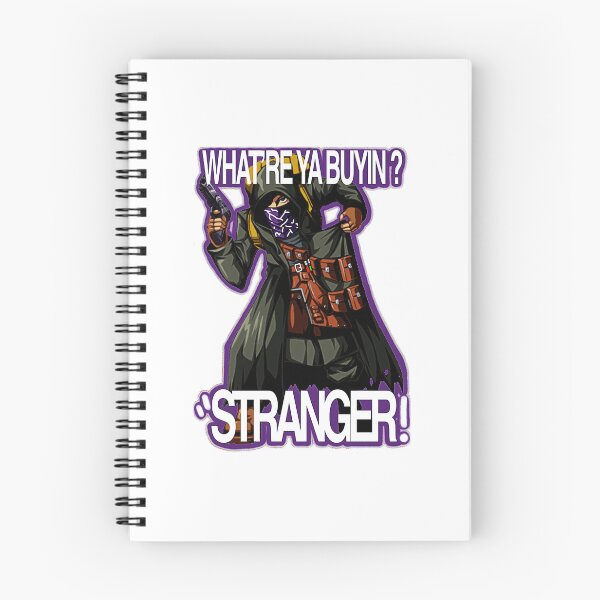 Aperçu de l'œuvre Marchand de Resident Evil 4 (Citations 5) (Contour violet) créée et vendue par Elviscostello22.