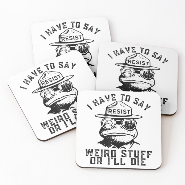 Item preview, I Have To Say Weird Stuff Or I Will Die Funny Frog Meme Retro designed and sold by JuliusaMenzelo.