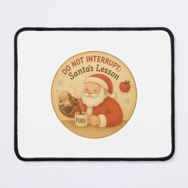 Item preview, Do Not Interrupt: Santa’s Lesson | Funny Teacher Door Sign Christmas Coffee Shirt designed and sold by Just You Tee | Say It Loud, Wear It Proud.