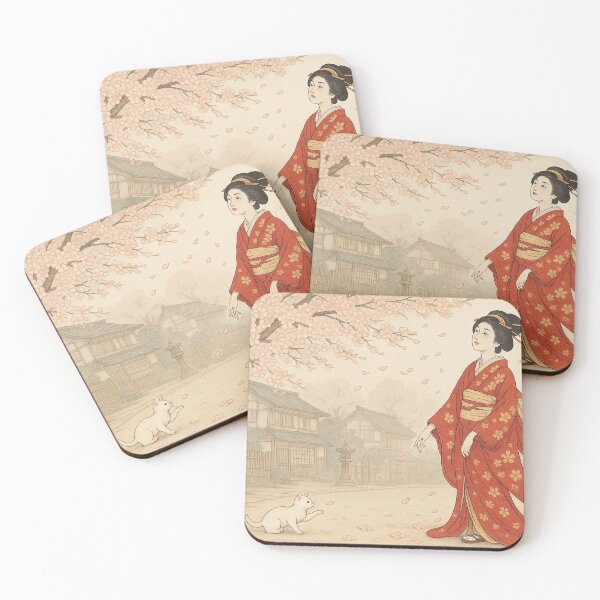 Item preview, Crimson Elegance Under the Blossoms designed and sold by ポチDX.