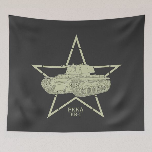 Item preview, KV-1 Soviet Heavy Tank Silhouette - RKKA Stencil Star, Cyrillic Markings designed and sold by FAawRay.