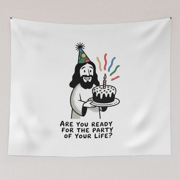 Item preview, Jesus Birthday Party Funny Christian Design designed and sold by MonkiFlipp.