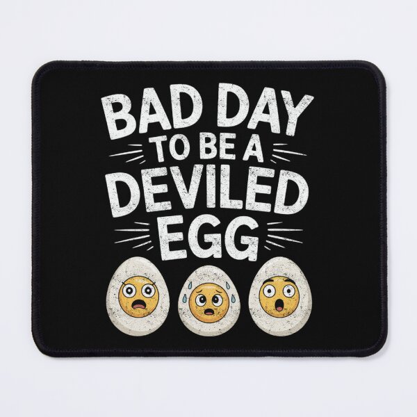 Item preview, Bad Day to Be a Deviled Egg Funny Thanksgiving Food Humor Design designed and sold by FreshVibe Prints.
