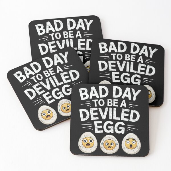 Item preview, Bad Day to Be a Deviled Egg Funny Thanksgiving Food Humor Design designed and sold by FreshVibe Prints.